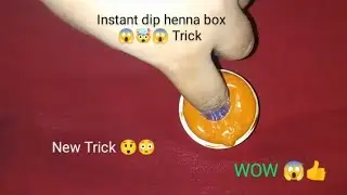 Instant dip henna box 😱, Trick instant dip finger mehndi box #henna#mehndi#trick#new#