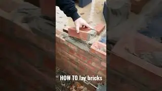 КАК КЛАДТИ КИРПИЧ! #сделайсам #кладкакирпича #строительство #какделать