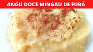 ANGU DOCE MINGAU DE FUBÁ com leite condensado
