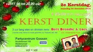 2e Kerstdag 2016 KERSTDINER Zaal GOSSEN Stadskanaal