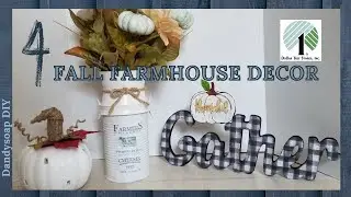 Dollar Tree DIY Fall Decor 2021 | MAKE Milk Can & Luminary Pumpkin Farmhouse Decor