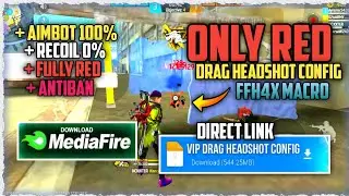 ✔️Auto Headshot Config file Free Fire | no drag only headshot config | only red numbers config file
