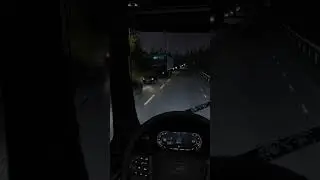I Survived Night Trucking in HEAVY RAIN - ETS2 SnowyMoon Realism