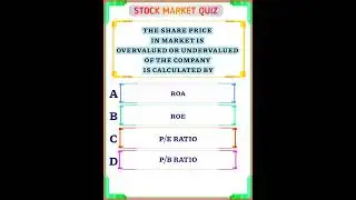 Stock Market Quiz 30 | General Knowledge | Quiz | Share Market Facts | ratio analysis