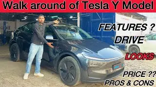 I Tried India&rsquo;s First Tesla!*Tesla Model Y* ||Review of Tesla Y Model ||
