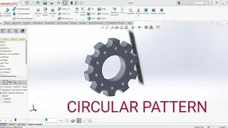 #SOLIDWORKS  HOW TO MAKE CIRCULAR PATTERN #,SOLIDWORKS ME CIRCULAR PATTERN KESE BANAYE