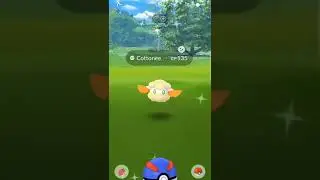 wow Catch Shiny cottonee in Pokemon Go #shinycatch #shorts #pokemon