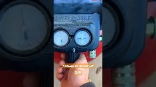 Winterizing sprinkler system blowout DIY     #winterizing #sprinkler #diy #blowout #youtubeshorts