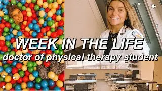 doctor of physical therapy student week in my life | peds lab, studying, exams