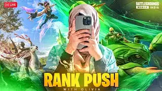 🇮🇳 DAY 7- CROWN To CONQUEROR ☠️🔥 | BGMI RANK PUSH | OLIVIA IS LIVE