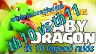 Clash of clans| Th 10 baby dragon attack| Road to legend attack| Townhall 10 Dragon baby dragon raid