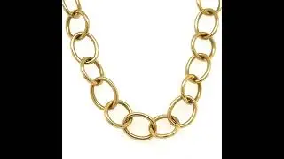 Temple St. Clair 18k Gold Classic Round Chain, 32 inches, 56.7 grams, 9 mm Links.
