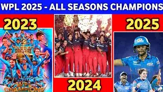 WPL 2025 All Seasons Champions 2023 -2025 || Wpl All Season Champions 2023 -2025 || RCBW, MIW, DCW