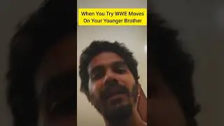 Doing WWE Moves on your brother #shortfilm #wweshort #spear #romanreigns #edge #wrestling #tamilreel