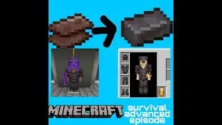 Minecraft survival-getting netherite (advanced episode(