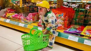So cute!Go supermarket with Cubis and Dad!