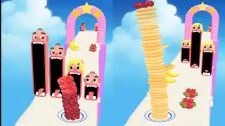 Pancake run 🍰 Gameplay || Relaxing and Satisfying video|| View Gaming Channel