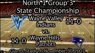 2007 North 1 Group 3 St Final Wayne Hills vs Wayne Valley 11/30/07
