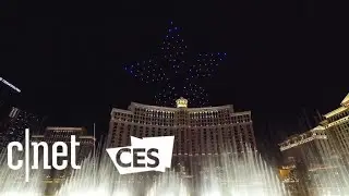 Intel's drone light show sends 250 drones flying over Las Vegas at CES 2018