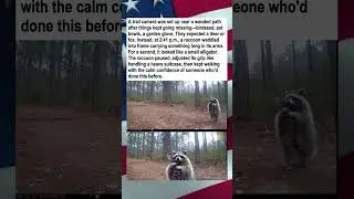 Raccoon Caught Carrying 