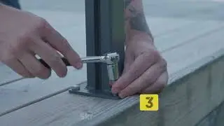 Montering av glasr&auml;cke