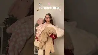 Meesho+Myntra Cute Fur Jackets Haul 🤯 #shorts #trendingonshorts #meeshohaul #myntrahaul #winter