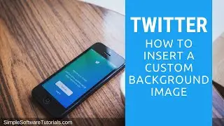 How to Insert a Custom Background Image in Twitter