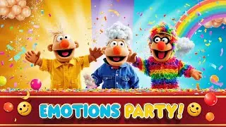 👉 Emotions Party! 😀😢🤪 Learn Happy, Sad & Silly Feelings | Kids Song with Wills & Marv
