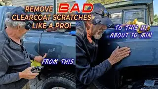 Remove BAD Clearcoat Scratches Like a Pro &ndash; Wet Sanding & Polishing Fix!