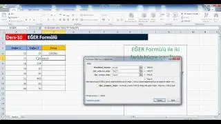 Excel Ders-10:Eğer Formülü