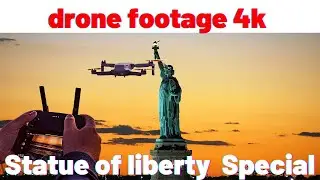 Drone footage 4k new york statue of liberty liberty state park jersey city 🚁✅