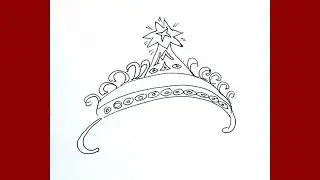 How to draw a princess tiara crown | Drawing is fun