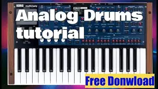 Create Analog Drum Machine Sounds on the Korg Multi/Poly! 🥁🎛️