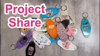 Project Share - Retro keychains and vinyl bags - Fun stuff!