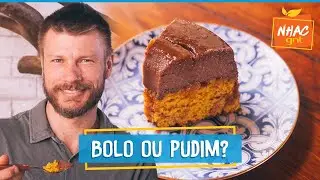 BOLO PUDIM de cenoura com chocolate | Rodrigo Hilbert | Tempero de Família