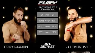 Fury FC 53: Trey Ogden vs JJ Okanovich | November 14, 2021