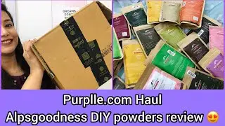 Purplle HAUL | Alps goodness 100% ORGANIC powders haul + Review | Purplle.com SALE |