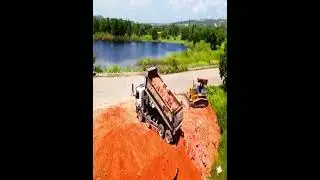Optimizing Landfill Efficiency: Dump Truck Coordination and Komatsu Dozer Performance