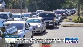 Something Good: Direct Auto Exchange distributes food for food drive