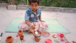 অনুশা রান্না করলো সয়াবিন কষা #minikitchen