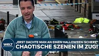 MESSER-DRAMA IM ZUG: Minuten der Panik! &ndash; Fahrg&auml;ste dachten zuerst an einen Halloween-Scherz!