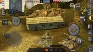 World of tank blitz gameplay IS6 6550 dmg six kill platoon