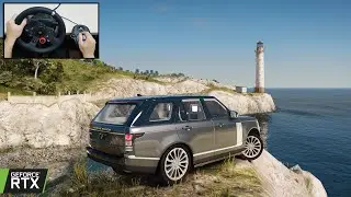 Range Rover Vogue - Exploring Cayo Perico Island - GTA 5 Gameplay with Steering Wheel