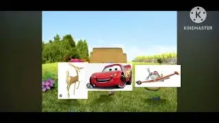 Giselle, El Rayo McQueen, Y Dusty El Fumigavi&oacute;n Corren Y Grit&aacute;ndo (Leer En La Descripci&oacute;n)
