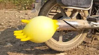 Bike Silencer vs Hand Gloves | Gloves को गुब्बारा बना दिया 😂