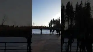 Запуск ракеты на Конференции Alpine в День космонавтики.