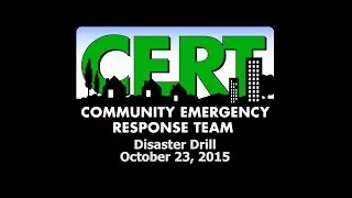 CERT Disaster Drill at the Port of Los Angeles