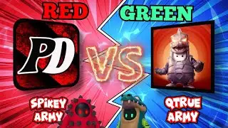 Pringles Domain VS QTrue - fall guys custom games live RED vs GREEN
