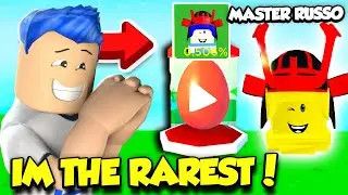 I'm THE RAREST PET IN NINJA CLICKER SIMULATOR And I GOT A GOLDEN MASTER RUSSO PET! (Roblox)