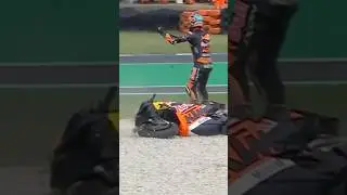 Brad Binder crashes out #australiangp #valentinorossi #motogp2024 #bradbinder